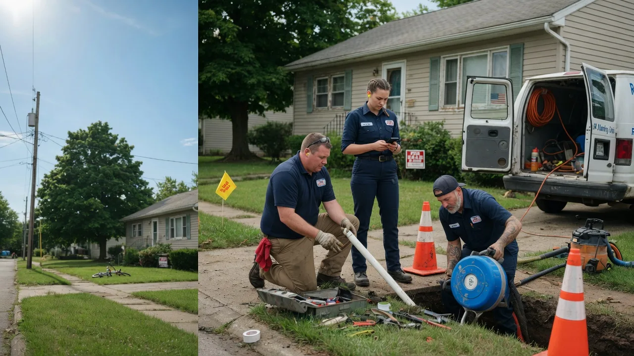Sewer Line Repair in Farmersville, OH near me